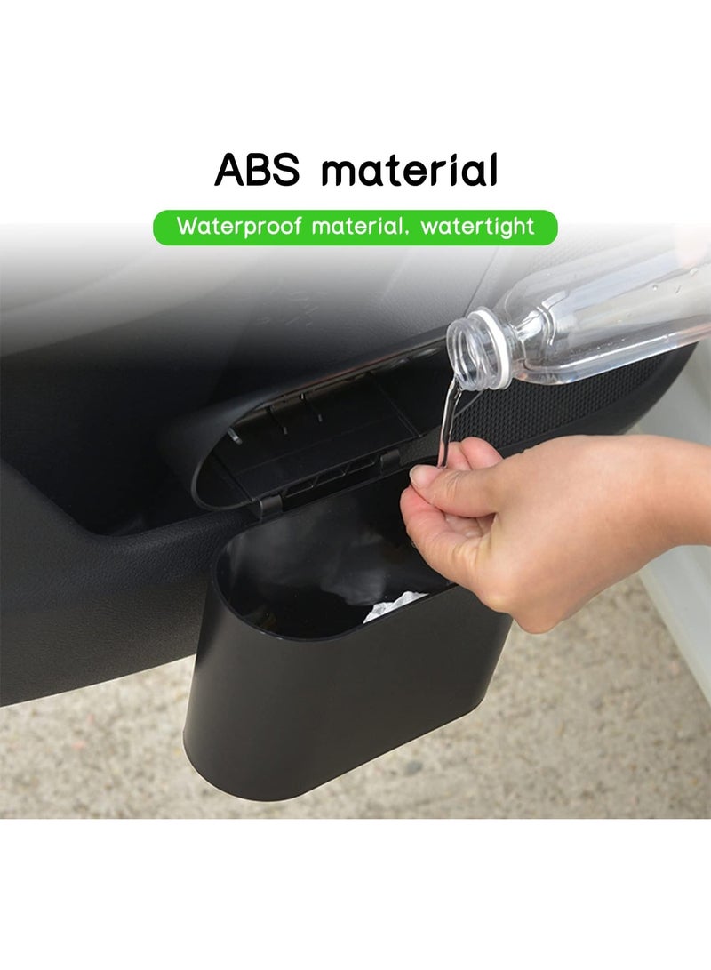 سلة مهملات للسيارة قابلة للطي بغطاء – منظم قمامة متعدد الاستخدامات للسيارة - Image 5